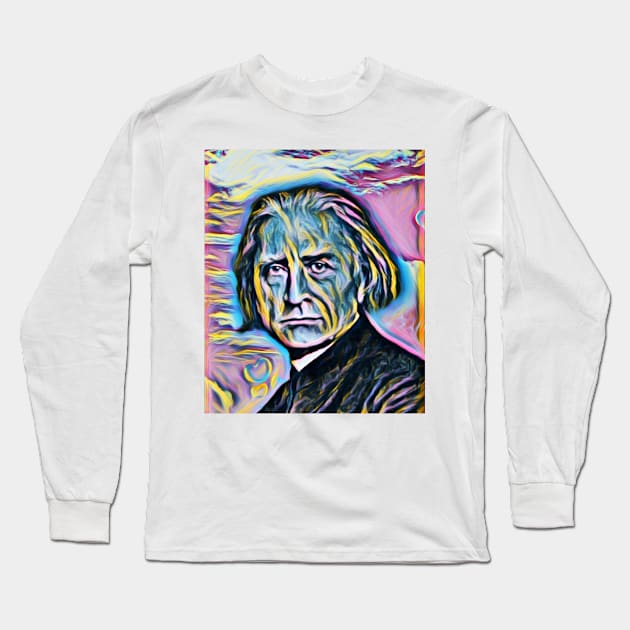 Franz Liszt Portrait | Franz Liszt Artwork 10 Long Sleeve T-Shirt by JustLit